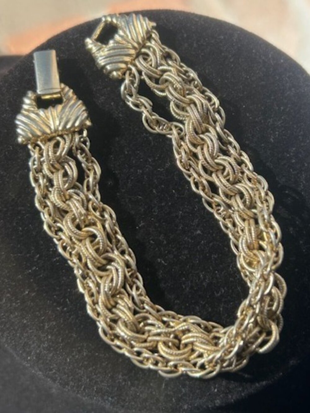 GOLDETTE NY 3-Strand Gold Woven Chain BRACELET